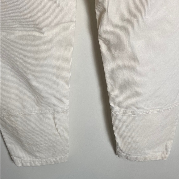 Maeve Anthropologie Corduroy Curved Cream Ivory White High Waisted Pants 27 - Picture 10 of 10